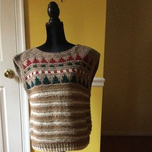 Knitted Christmas pullover vest in large.